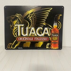 Tuaca Originale Italiano Liquore Metal Hanging Wall Sign Decor